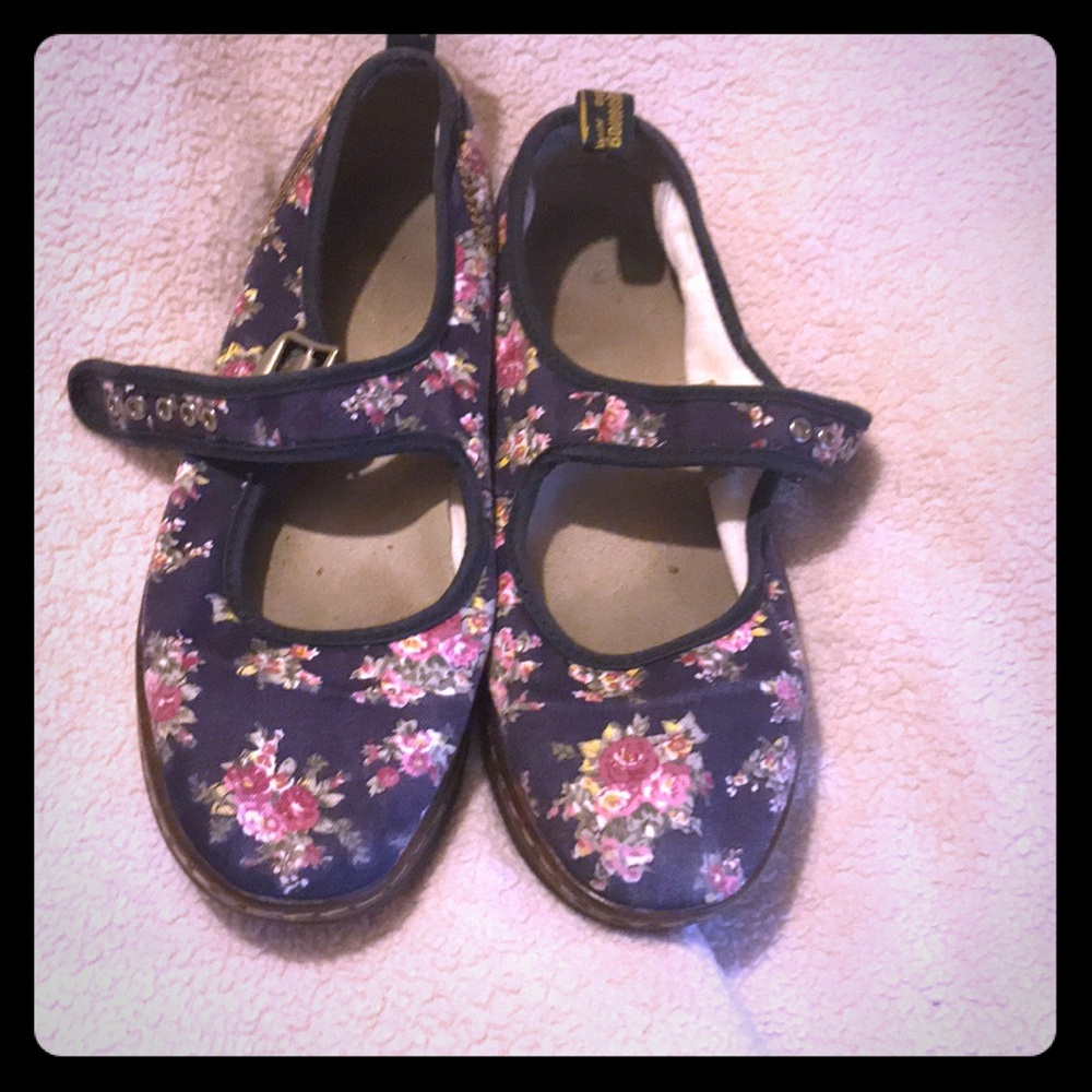 Dr marten floral maryjanes